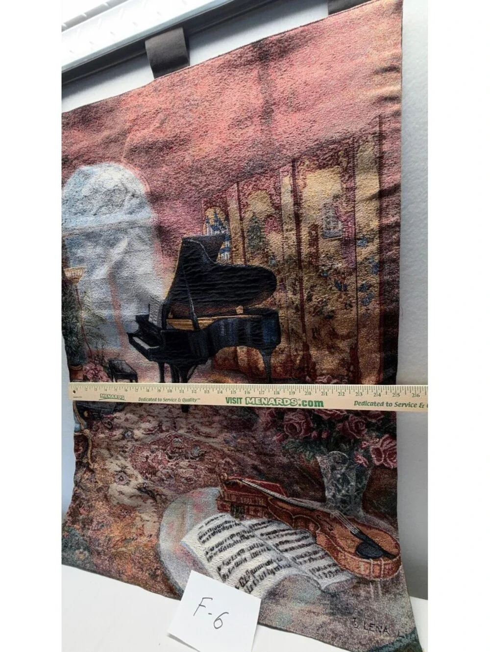 Lena Liu Musical Grand Piano Violin Tapestry Wall Hanging Decor F-6